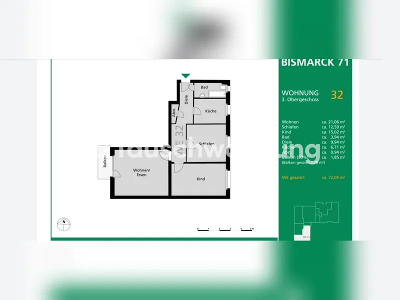 Tauschwohnung: Tausche 3-Zimmer-Wohnung in Berlin, Steglitz — photo 1